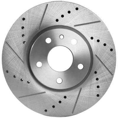 New Cross-Drilled Brake Disc Compatible With Ford Lincoln Fusion Titanium 4 Cyl 2.0L Fusion Se 4 Cyl