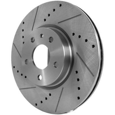 RAREELECTRICAL - New Cross-Drilled Brake Disc Compatible With Ford Lincoln Fusion Se 4 Cyl 1.5L Fusion Platinum - Image 6