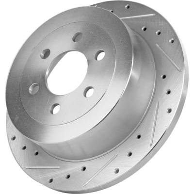 Rareelectrical - New Solid Brake Disc Compatible With Dodge Dakota Slt 8 Cyl 5.9L Dakota Base 8 Cyl 4.7L Dakota Sport - Image 12