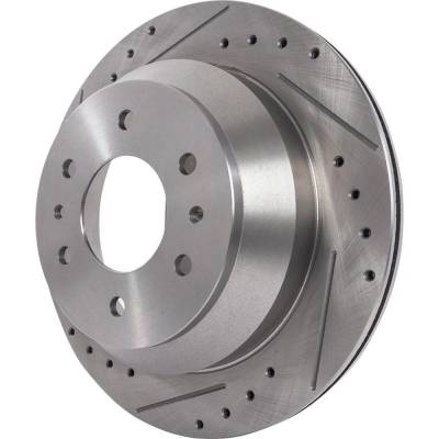 RAREELECTRICAL - New Cross-Drilled Brake Disc Compatible With Buick Chevrolet Gmc Envoy Xuv Sle 6 Cyl 4.2L - Image 5