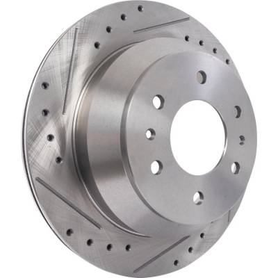 RAREELECTRICAL - New Cross-Drilled Brake Disc Compatible With Buick Chevrolet Gmc Envoy Xuv Sle 6 Cyl 4.2L - Image 4