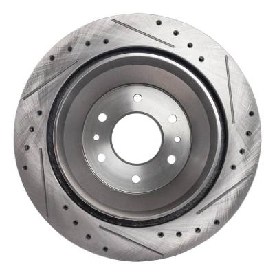 RAREELECTRICAL - New Cross-Drilled Brake Disc Compatible With Buick Chevrolet Gmc Envoy Xuv Sle 6 Cyl 4.2L - Image 8