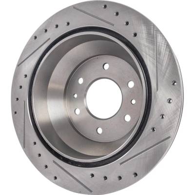 RAREELECTRICAL - New Cross-Drilled Brake Disc Compatible With Buick Chevrolet Gmc Envoy Xuv Sle 6 Cyl 4.2L - Image 12