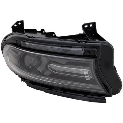 Rareelectrical - Headlight Compatible With 2018-2021 Dodge Charger 3.6L 5.7L V6 Hellcat Right Passenger Side Halogen - Image 1