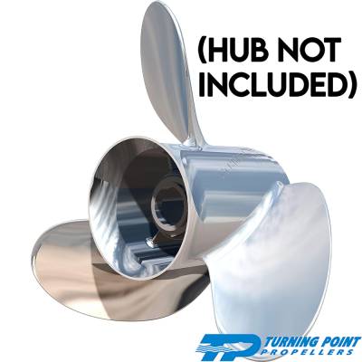 Rareelectrical - New Stainless Steel Propeller Compatible With Johnson/Evinrude Honda Mercury Mariner Mercruiser For - Image 2