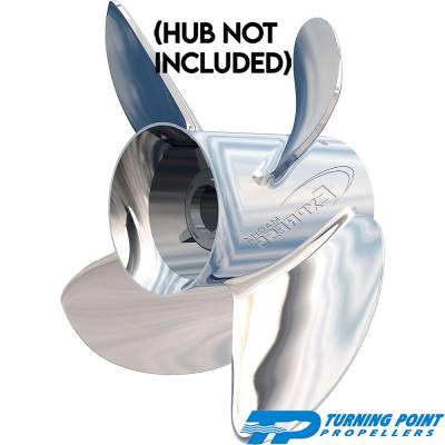 Rareelectrical - New Stainless Steel Propeller Compatible With Johnson/Evinrude Honda Mercury Mariner Mercruiser For - Image 2