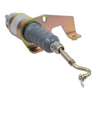 New 12 Volt 2 Terminal Shut Down Continous Duty Solenoid Compatible With Cummins Deutz Bosch Rsv