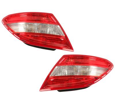 New Pair Of Tail Lights Compatible With Mercedes Benz C-Class 204 906 83 02 204-906-83-02 204 906 84