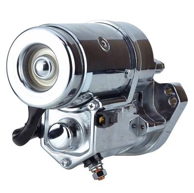 Rareelectrical - New 1989-2006 Chrome 2.4Kw 12V Starter Compatible With Harley-Davidson Softail Night Train Deuce - Image 2
