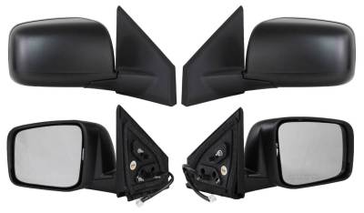 New Door Mirror Pair Compatible With Nissan 08-11 Rogue Power W/Heat Ni1320199 Ns73er 96302Jm200