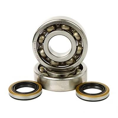 Crankshaft Main Bearing And Oil Seal Rebuild Kit Compatible With 1980-1981 Kawasaki Kx125 124Cc