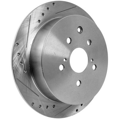 Rareelectrical - New Solid Brake Disc Compatible With Lexus Toyota Sienna Base 4 Cyl 2.7L Highlander Se 6 Cyl 3.5L - Image 2