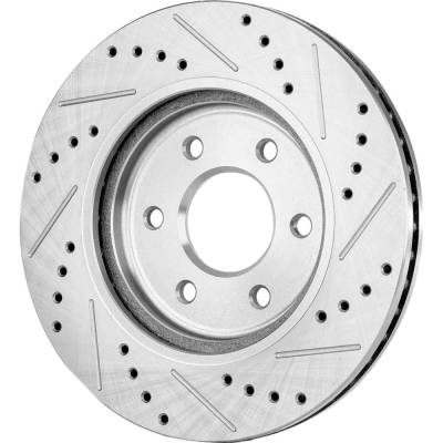 Rareelectrical - New Vented Brake Disc Compatible With Nissan Suzuki Equator Sport 6 Cyl 4.0L Pathfinder Se 6 Cyl - Image 3