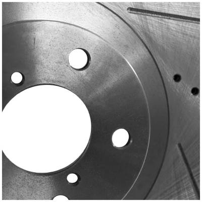 Rareelectrical - OEM Grade Cross-Drilled And Slotted Brake Disc Compatible With Saab Subaru Forester Xs L.L. Bean - Image 8