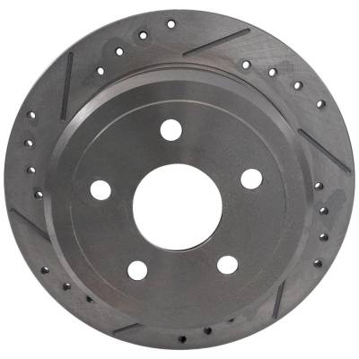Rareelectrical - New Solid Brake Disc Compatible With Jeep Wrangler Jk Unlimited Rubicon 6 Cyl 3.6L Wrangler Sahara 6 - Image 5
