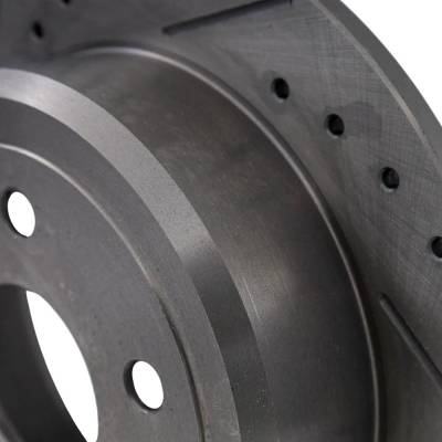 Rareelectrical - New Solid Brake Disc Compatible With Jeep Wrangler Jk Unlimited Rubicon 6 Cyl 3.6L Wrangler Sahara 6 - Image 4