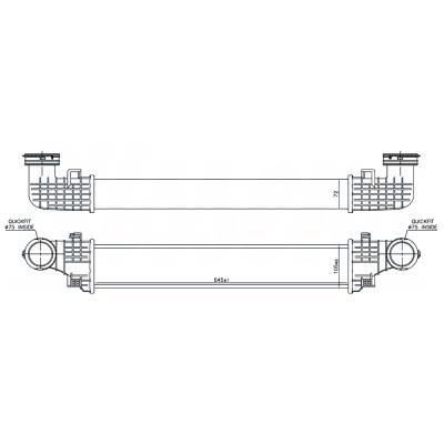 Rareelectrical - Intercooler Compatible With 2007-2009 Mercedes-Benz E320 Bluetec 3.0L V6 Bluetec Diesel A2115003902 - Image 12