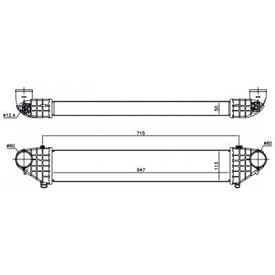 Rareelectrical - Intercooler Compatible With 2008-2013 Volvo C30 T5 2.5L L5 Turbo 30776211 30741851 Direct Fit OEM - Image 12