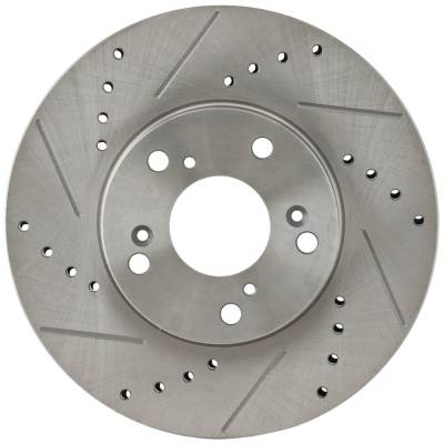 New Cast Iron Brake Disc Compatible With Honda Accord Ex 4 Cyl 2.4L Civic Dx 4 Cyl 2.0L Cr-Z Ex-L