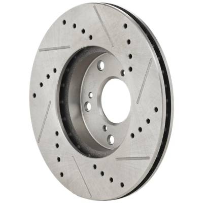 RAREELECTRICAL - New Cast Iron Brake Disc Compatible With Honda Civic Ex 4 Cyl 1.5L Accord Ex-L 6 Cyl 3.0L Civic Si 4 - Image 3
