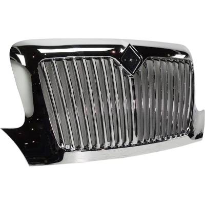 Rareelectrical - New Vertical Bar Grille Assembly Compatible With International 4400 Base 6 Cyl 7.6L 4400 Base 4 Cyl - Image 2