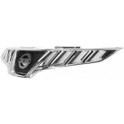 Rareelectrical - New Chrome Shell Grille Assembly Compatible With Nissan Murano Sl 6 Cyl 3.5L Murano S 6 Cyl 3.5L - Image 2