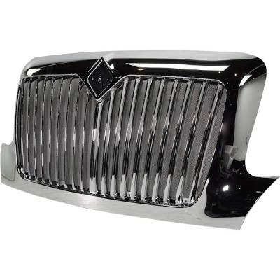 Rareelectrical - New Vertical Bar Grille Assembly Compatible With International 4300 Base 6 Cyl 7.6L 4400 Base 8 Cyl - Image 3