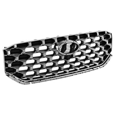 Rareelectrical - New Textured Black Grille Assembly Compatible With Hyundai Santa Fe Hybrid Sel Premium 4 Cyl 1.6L - Image 3