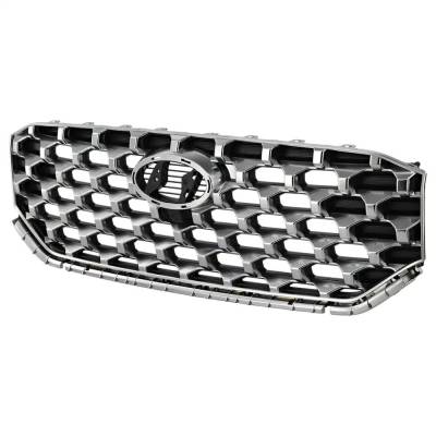 Rareelectrical - New Textured Black Grille Assembly Compatible With Hyundai Santa Fe Hybrid Limited 4 Cyl 1.6L Santa - Image 2