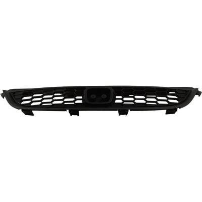 Rareelectrical - New Painted Black Grille Assembly Compatible With Honda Civic Value Package 4 Cyl 1.7L Civic Hx 4 - Image 5