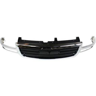 Rareelectrical - New Chrome/Painted Black Grille Assembly Compatible With Gmc Sierra 1500 Classic Slt 8 Cyl 5.3L - Image 5