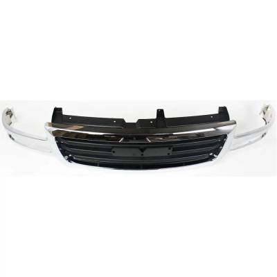 Rareelectrical - New Chrome/Painted Black Grille Assembly Compatible With Gmc Sierra 1500 Classic Slt 8 Cyl 5.3L - Image 6