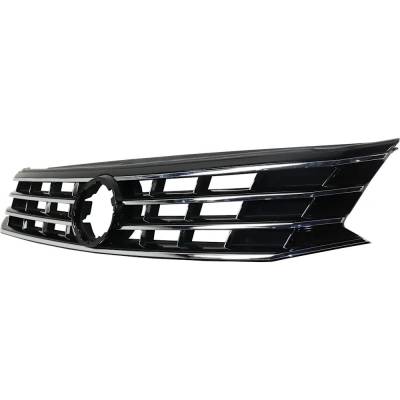 Rareelectrical - New Painted Black Grille Assembly Compatible With Volkswagen Passat Comfortline 4 Cyl 2.0L Passat - Image 3