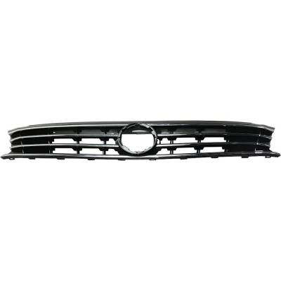 Rareelectrical - New Painted Black Grille Assembly Compatible With Volkswagen Passat Comfortline 4 Cyl 2.0L Passat - Image 4