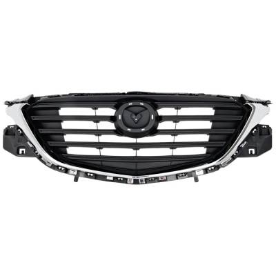 Rareelectrical - New Textured Black Grille Assembly Compatible With Mazda Cx-9 Gs 4 Cyl 2.5L Cx-9 Sport 4 Cyl 2.5L - Image 2