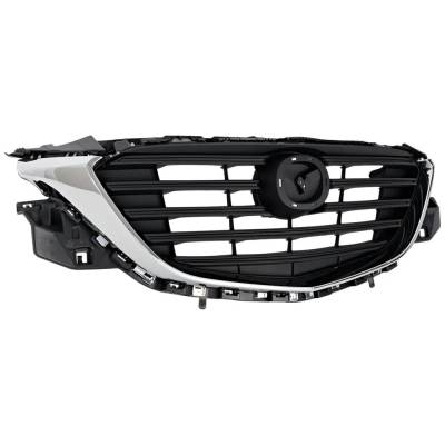 Rareelectrical - New Textured Black Grille Assembly Compatible With Mazda Cx-9 Gs 4 Cyl 2.5L Cx-9 Sport 4 Cyl 2.5L - Image 3