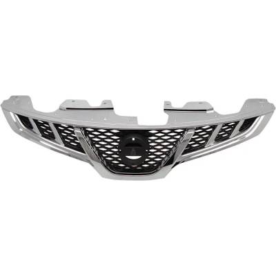 New Chrome Shell Grille Assembly Compatible With Nissan Murano Sv 6 Cyl 3.5L Murano Le 6 Cyl 3.5L