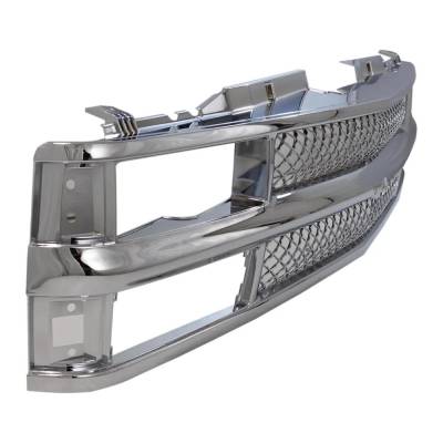 Rareelectrical - New Mesh Insert Grille Assembly Compatible With Chevrolet K2500 Base 8 Cyl 7.4L C2500 Base 8 Cyl - Image 2