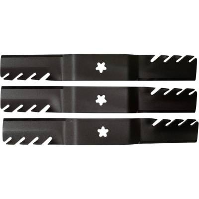 Rareelectrical - Toothed Blade Compatible With Craftsman Husqvarna Yth26v54 Gth2654t Z254f Mz54 Lgt2554 Poulan Pro - Image 2