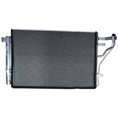 New A/C Condenser Compatible With Kia Forte5 Lx 4 Cyl 2.0L Forte Ex 4 Cyl 2.0L Forte5 Lx Plus 4 Cyl