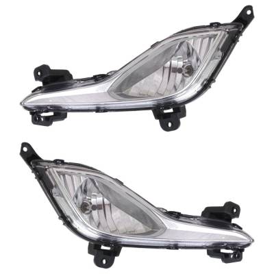 Rareelectrical - New Pair Of Daytime Running Lights Compatible With Hyundai Elantra Gt 2013 2014 2015 2016 2017 By - Image 1