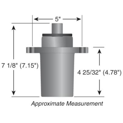 Rareelectrical - Heavy Duty Spindle Compatible With Hustler Atz X-One Super S Super Z 36 48 52 60 66 72 Inch Mower - Image 3