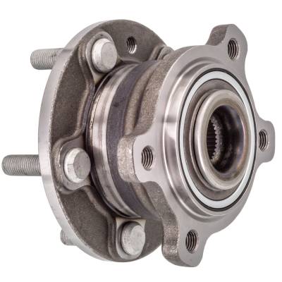 Front Hub Bearing Assembly Compatible With 2016-2018 Ford Focus 5-Lug Without Abs 512591 Bolt-On