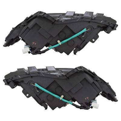 Rareelectrical - New Pair Of Led Headlights Compatible With Lexus Es300h Base Sedan 4 Door 2.5L 2016 2017 2018 By - Image 2