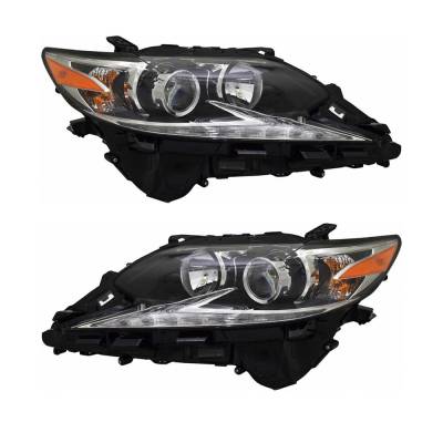 Rareelectrical - New Pair Of Led Headlights Compatible With Lexus Es350 Base Sedan 4 Door 3.5L 2016 2017 2018 By Part - Image 1