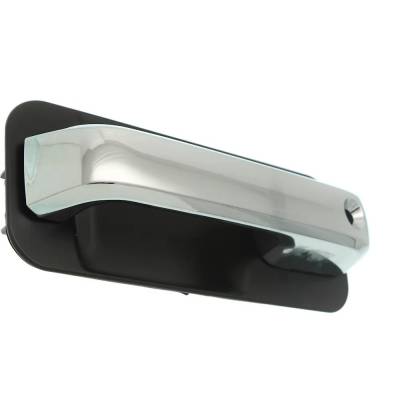 Rareelectrical - Front Driver Side Exterior Door Handle Compatible With 2015-2022 Ford F-150 Chrome Lever With Black - Image 2