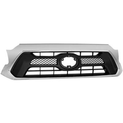 Rareelectrical - New Chrome Shell Grille Assembly Compatible With Toyota Tacoma Base 4 Cyl 2.7L Tacoma Pre Runner 4 - Image 1