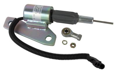 Fuel Shutdown Solenoid Compatible With Cummins 6Bt 5.9L Hyundai R200-5 R220-5 R225-7 R335-7 R210lc-7