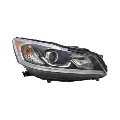 Halogen Headlight Assembly Right Passenger Side Compatible With 2016-2017 Honda Accord Ex Ex-L Sport