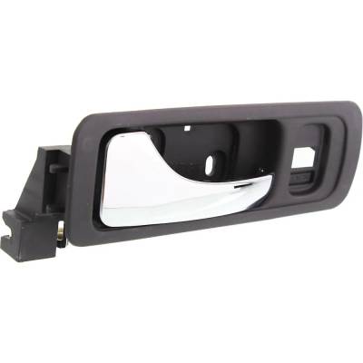 Rareelectrical - Front Driver Side Interior Door Handle Compatible With 1996-2004 Acura Rl Gray Bezel Chrome Lever - Image 3